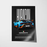 Huracán STO Car Poster