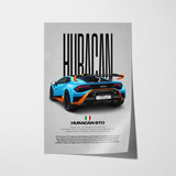 Huracán STO Car Poster