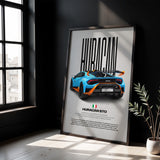 Huracán STO Car Poster