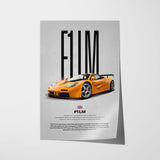F1 LM Car Poster