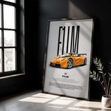 F1 LM Car Poster