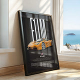 F1 LM Car Poster