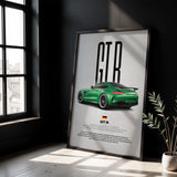 GT R Car Poster