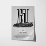 765LT Spider Car Poster