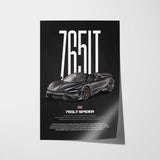 765LT Spider Car Poster