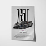 765LT Spider Car Poster