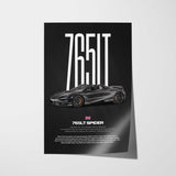 765LT Spider Car Poster