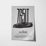 765LT Spider Car Poster