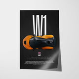 W1 Car Poster