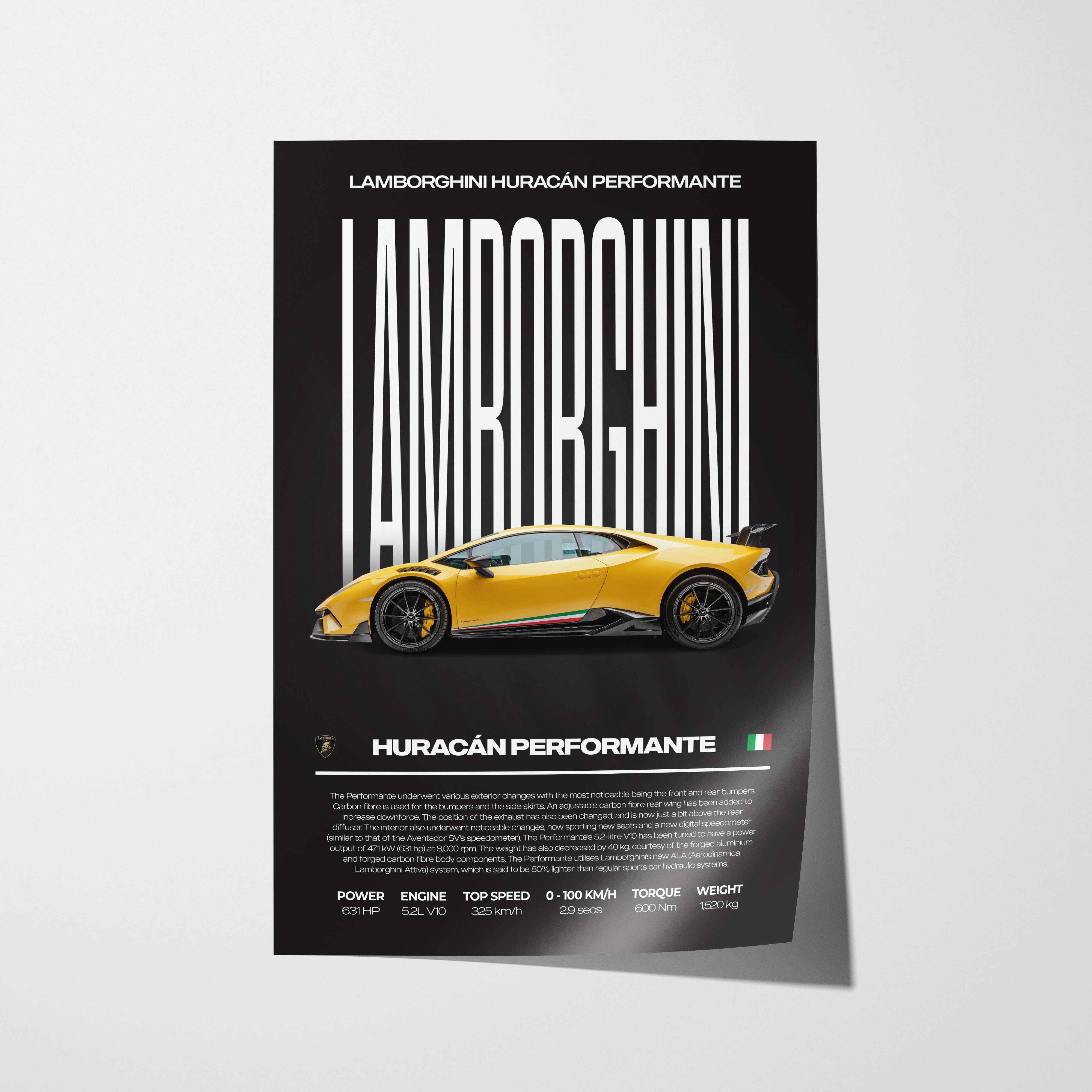 Lamborghini Huracán Performante Poster