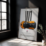 W1 Car Poster