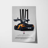 W1 Car Poster