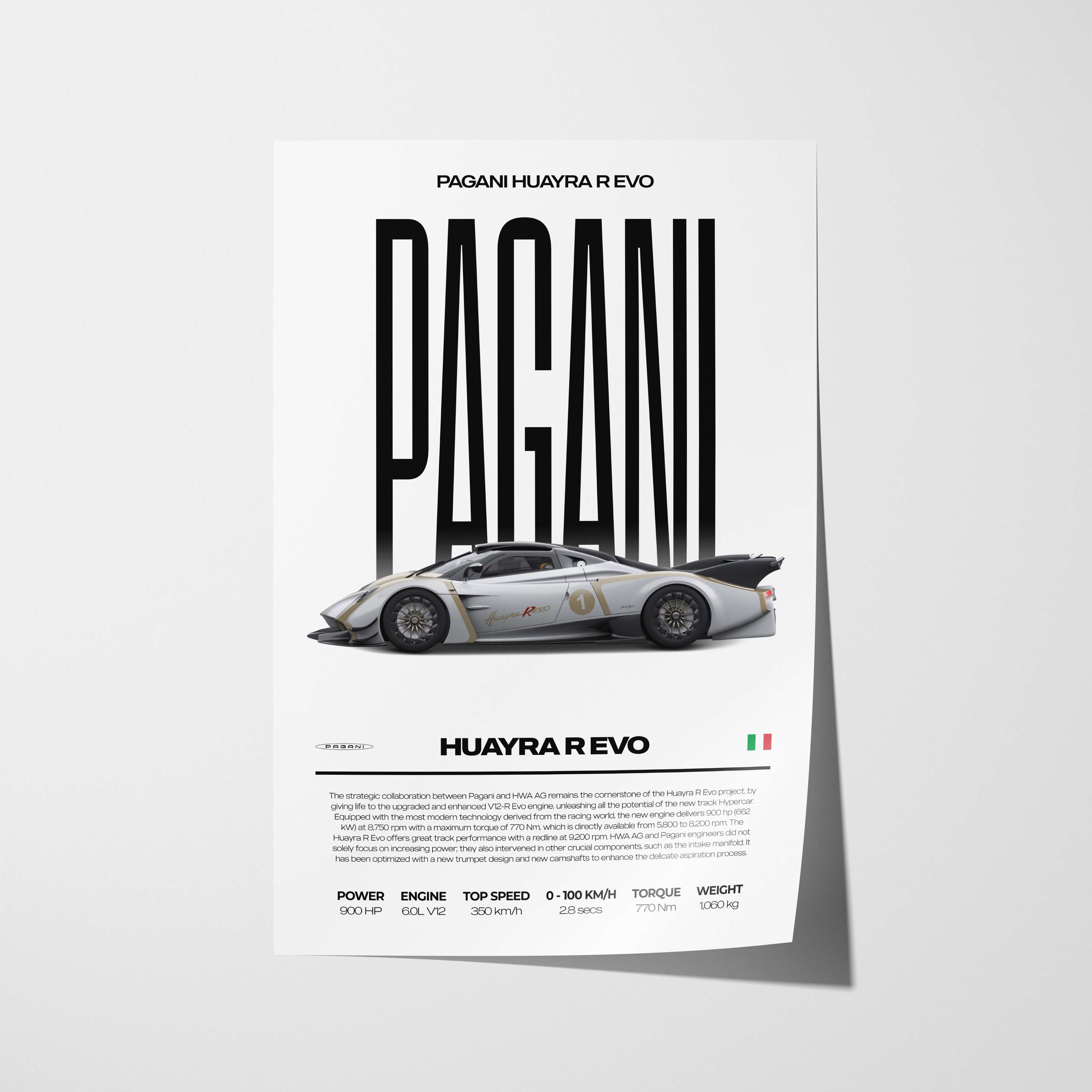 Pagani Huayra R Evo Poster