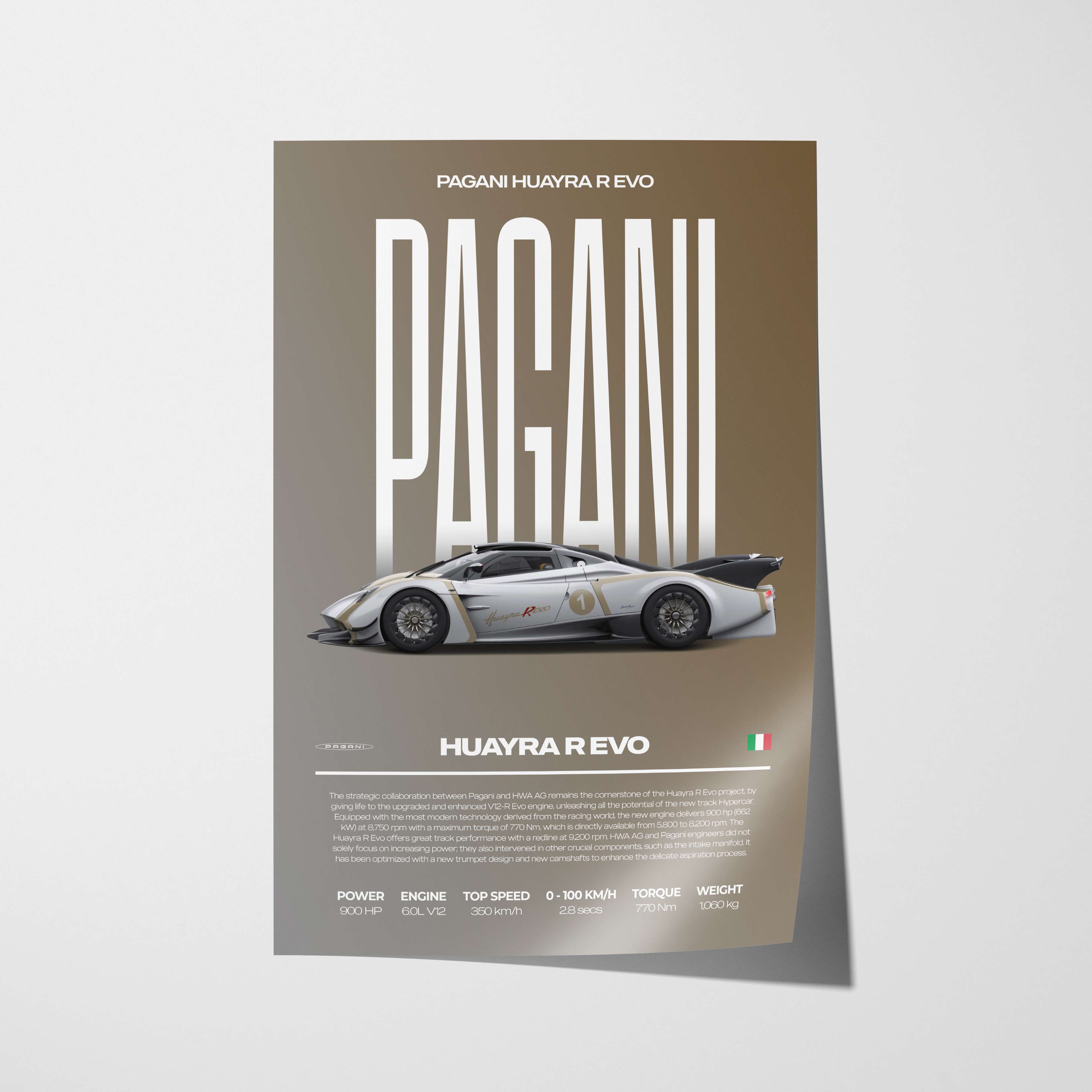 Pagani Huayra R Evo Poster