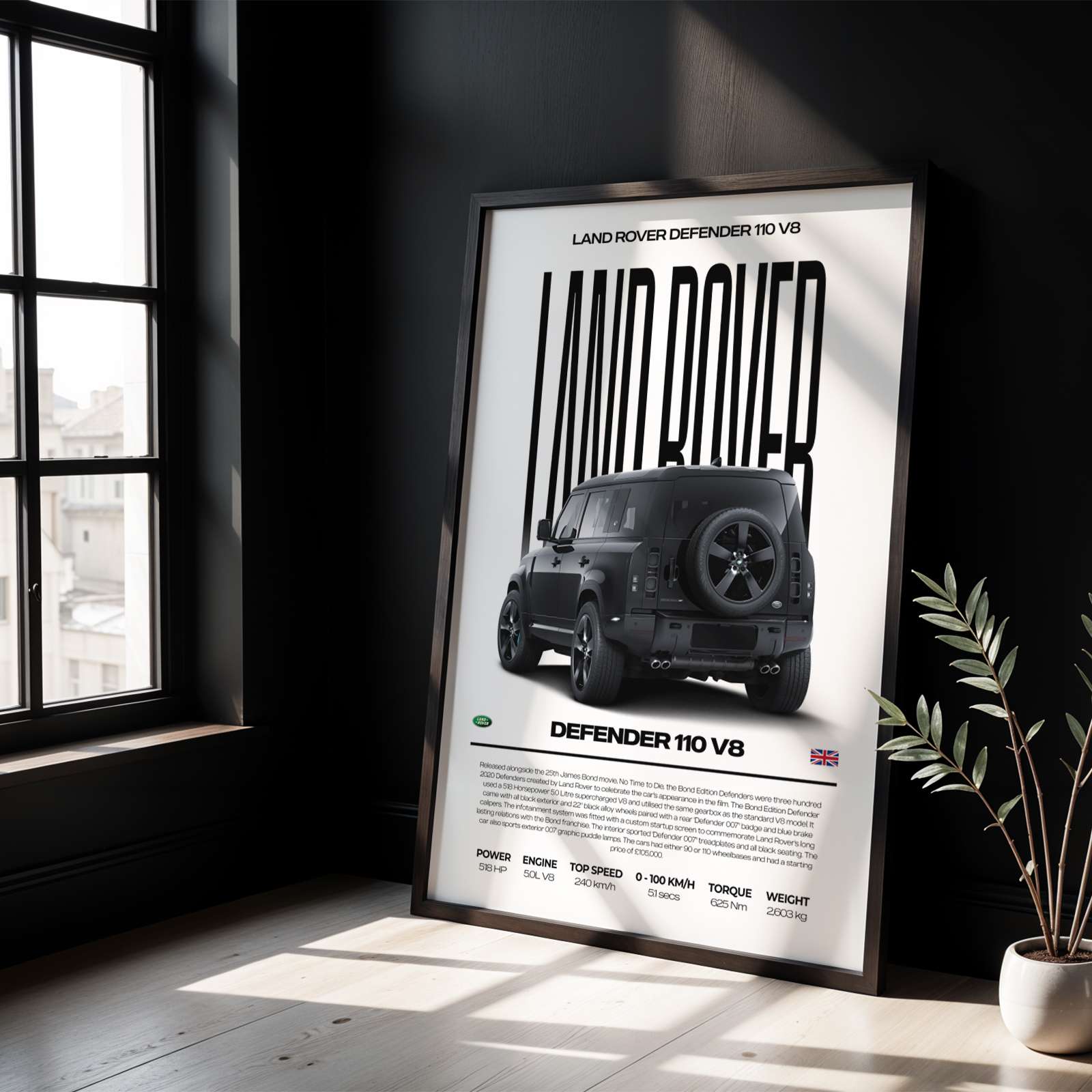 Land Rover Defender 110 V8 Poster