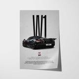 W1 Car Poster