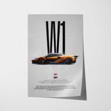 W1 Car Poster