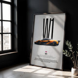 W1 Car Poster