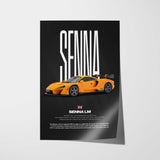 Senna LM Car Poster