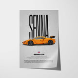 Senna LM Car Poster