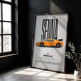 Senna LM Car Poster