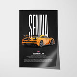 Senna LM Car Poster