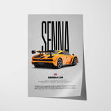 Senna LM Car Poster