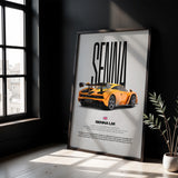 Senna LM Car Poster