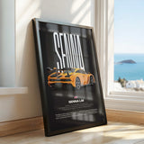 Senna LM Car Poster