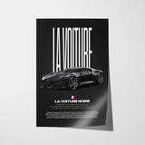 La Voiture Noire Car Poster