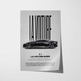 La Voiture Noire Car Poster