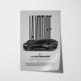La Voiture Noire Car Poster