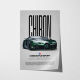 Chiron Pur Sport Car Poster