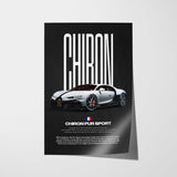 Chiron Pur Sport Car Poster
