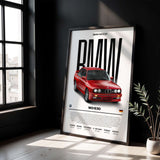 BMW M3 E30 Poster