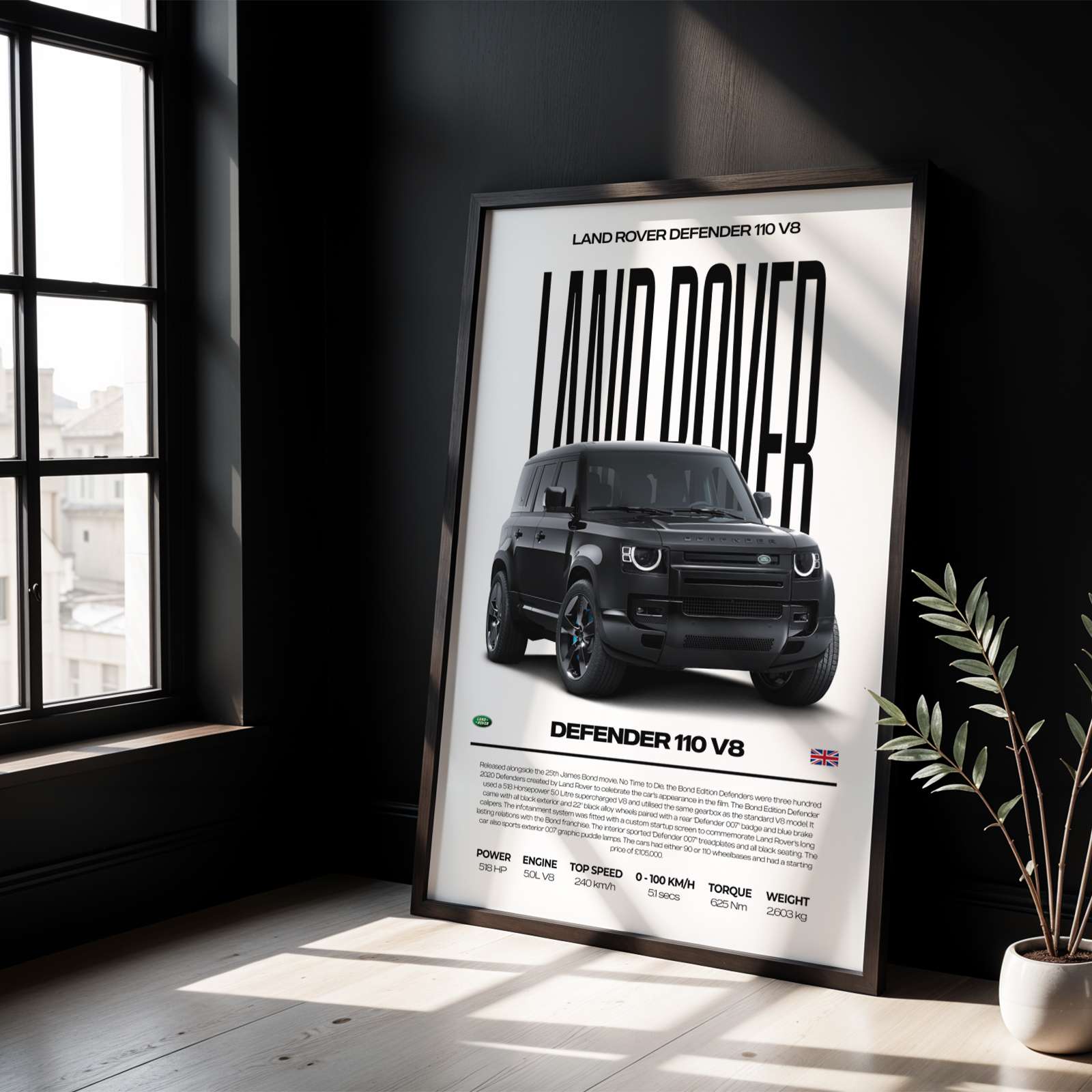 Land Rover Defender 110 V8 Poster