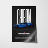 Chiron Pur Sport Car Poster