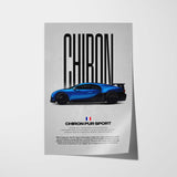 Chiron Pur Sport Car Poster