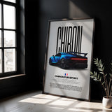 Chiron Pur Sport Car Poster
