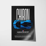 Chiron Pur Sport Car Poster