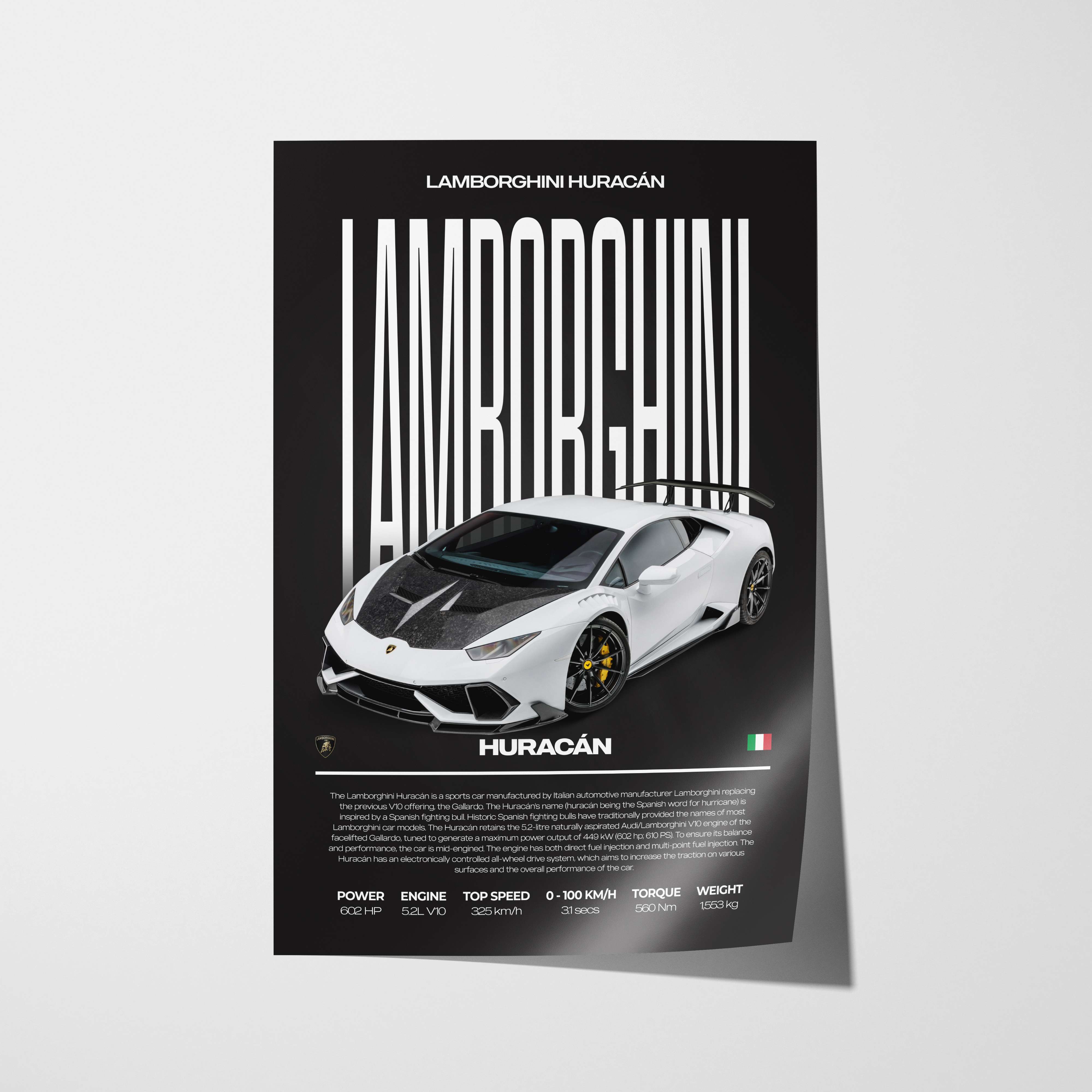 Lamborghini Huracán Poster