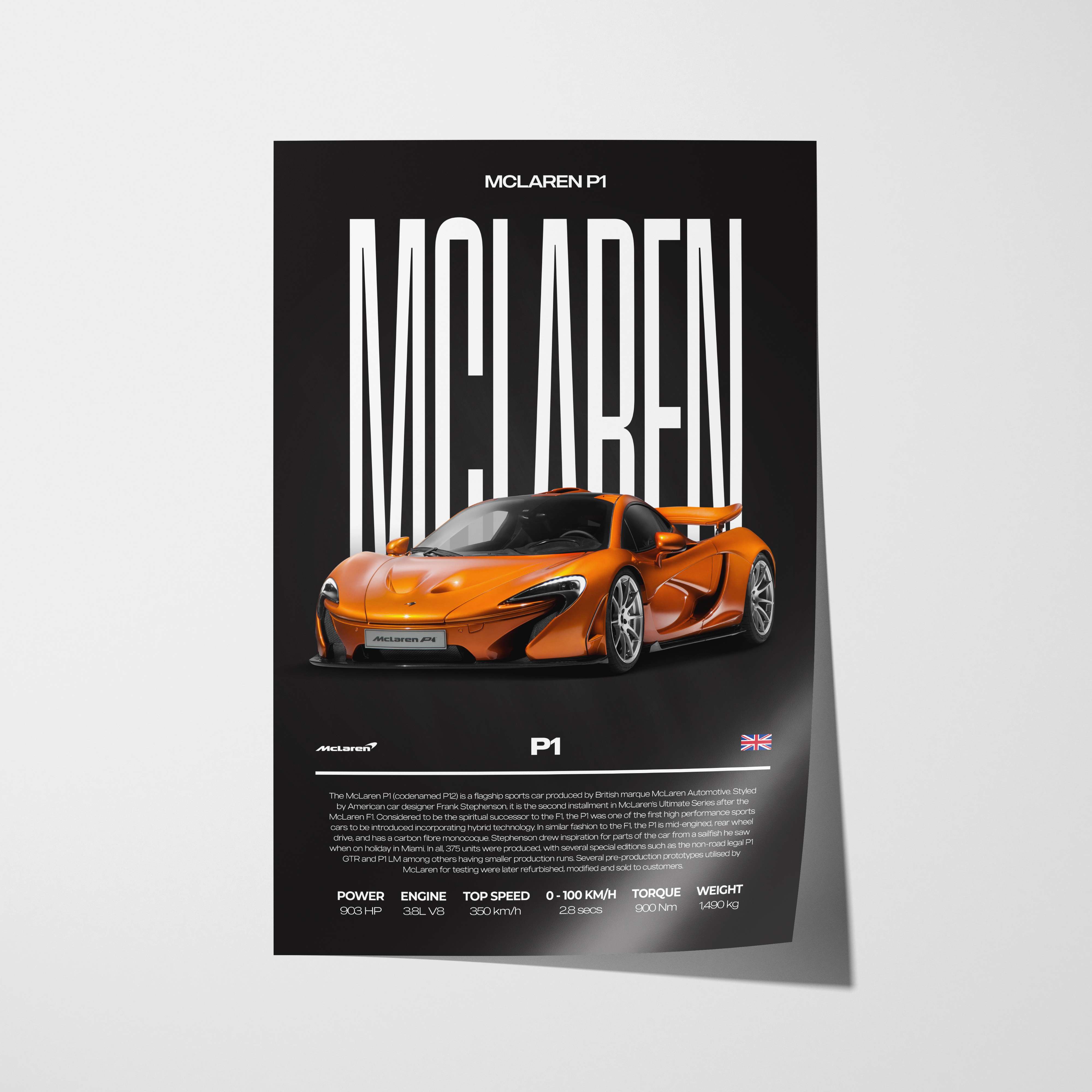 McLaren P1 Poster