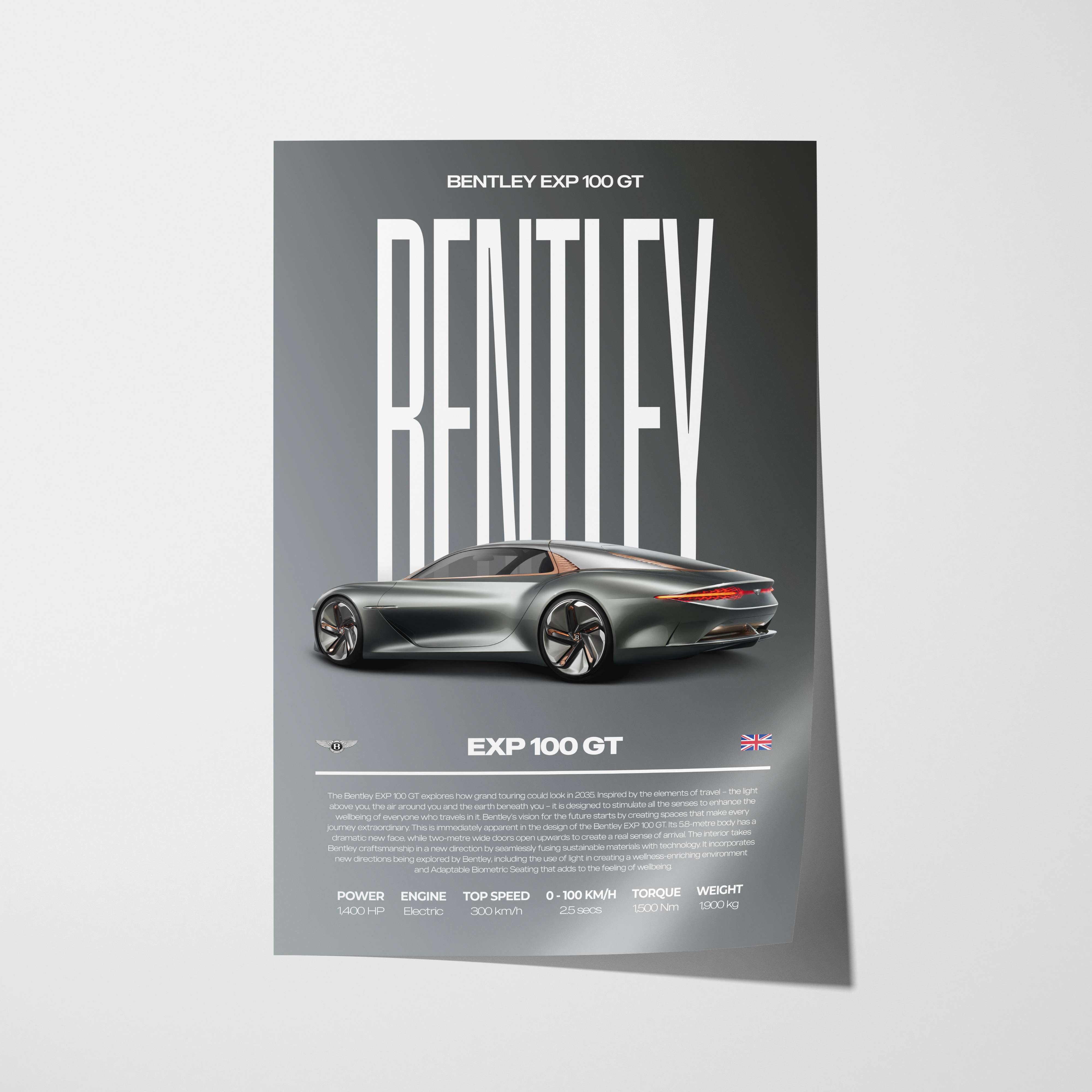 Bentley EXP 100 GT Poster