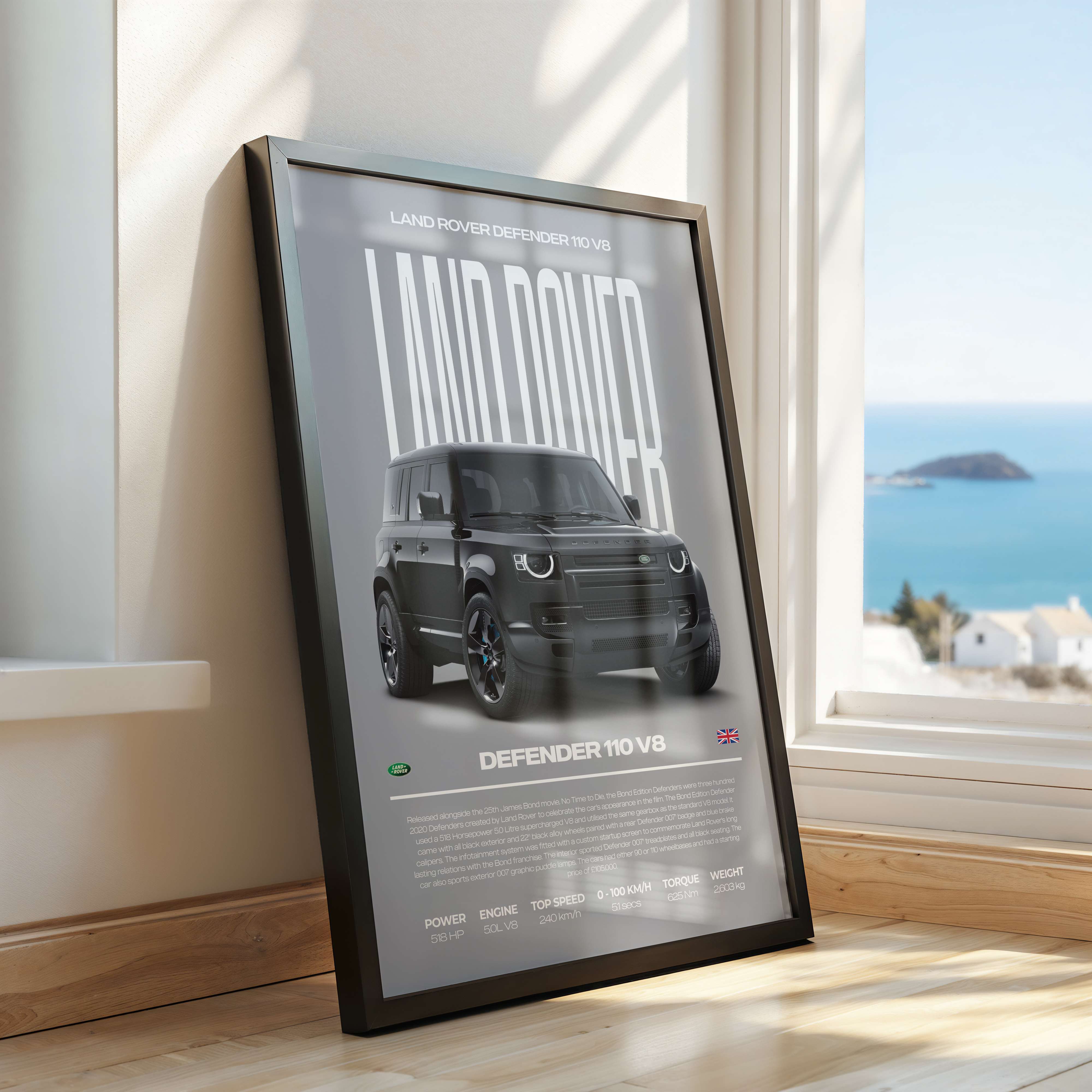 Land Rover Defender 110 V8 Poster