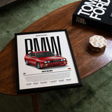 BMW M3 E30 Poster