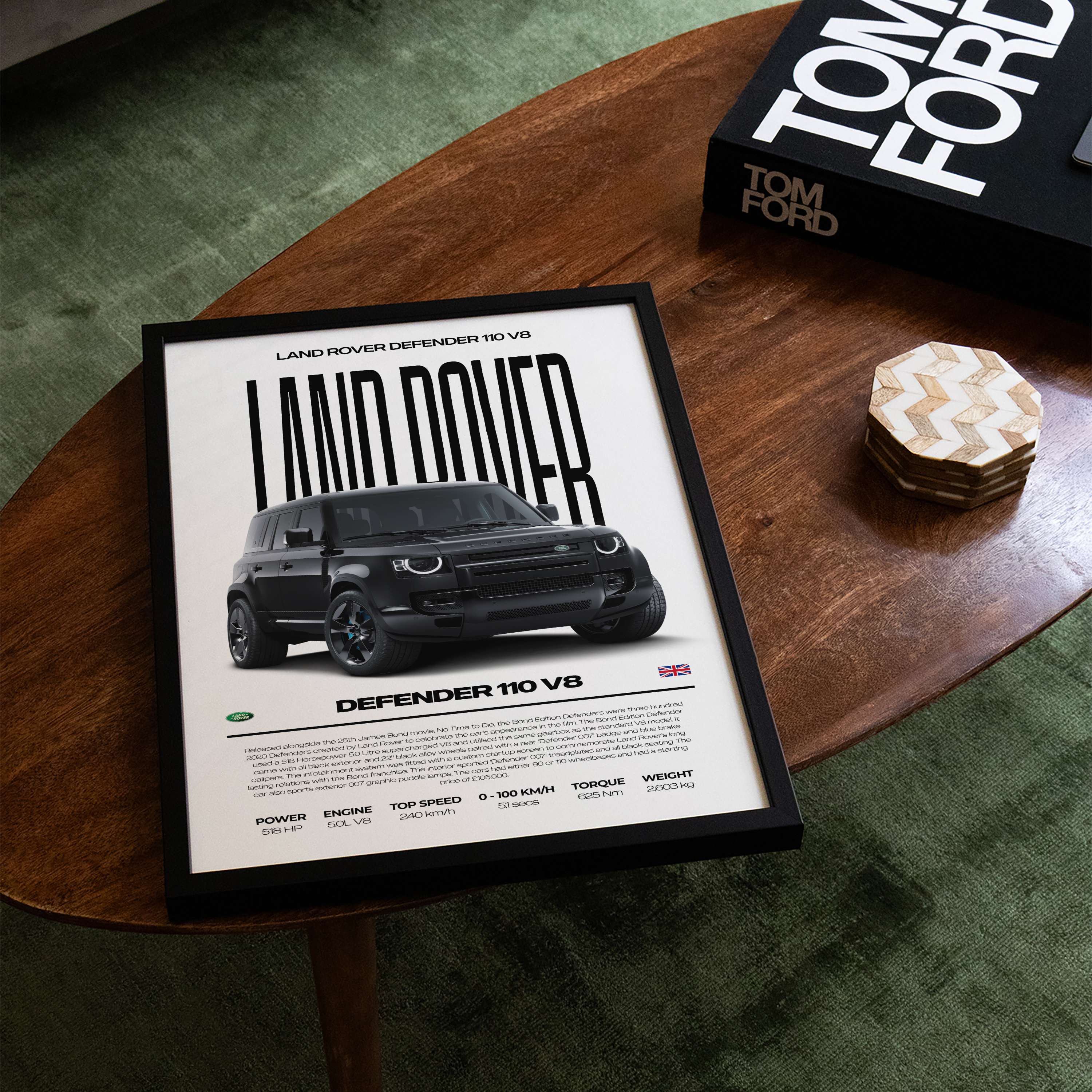 Land Rover Defender 110 V8 Poster