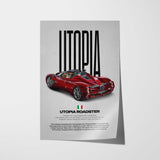Utopia Roadster Car Poster