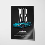 720S Spider Car Poster