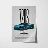 720S Spider Car Poster
