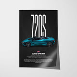720S Spider Car Poster